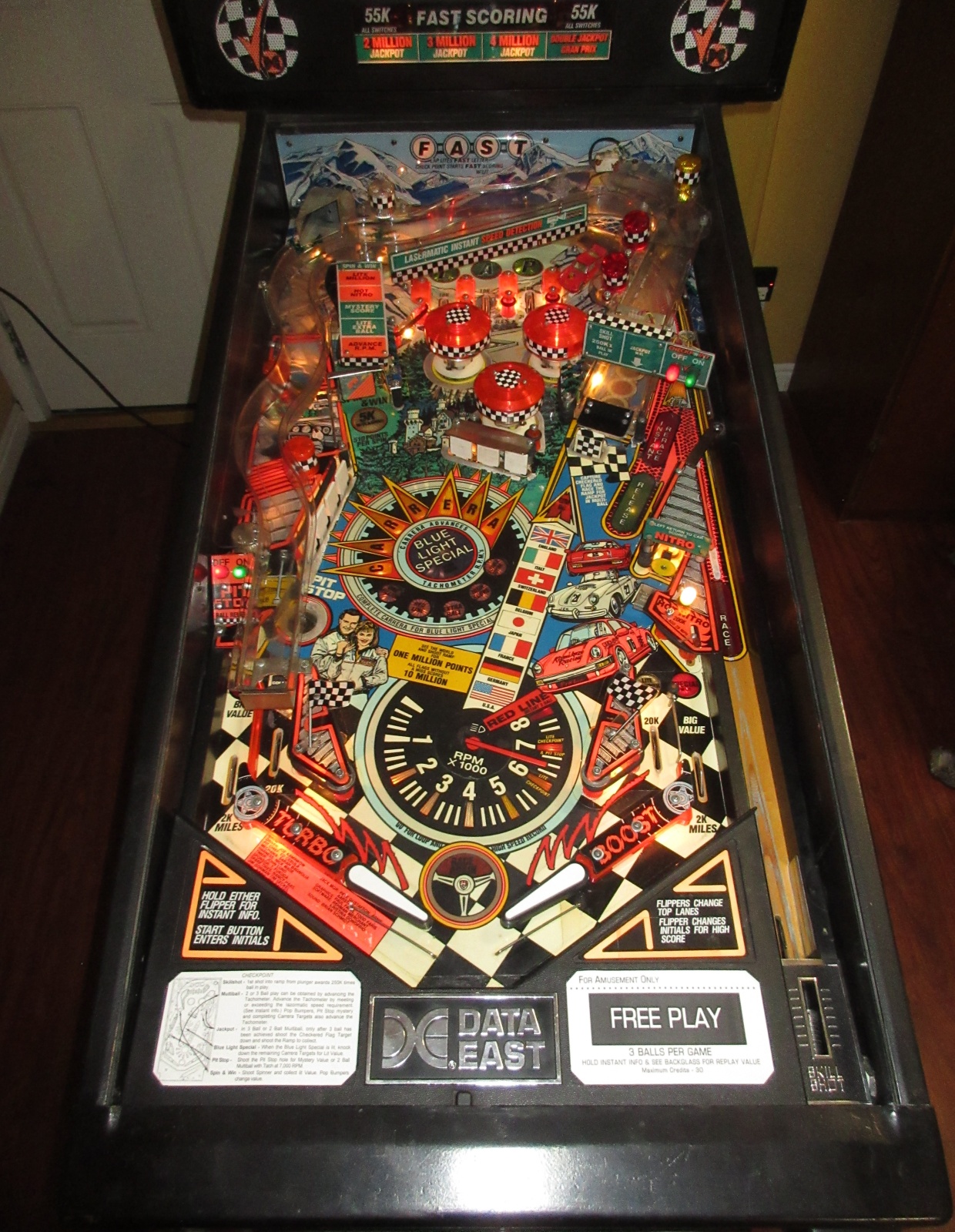 No Reserve: 1991 Data East Checkpoint Pinball Machine for sale on BaT  Auctions - sold for $7,700 on December 14, 2023 (Lot #130,707)